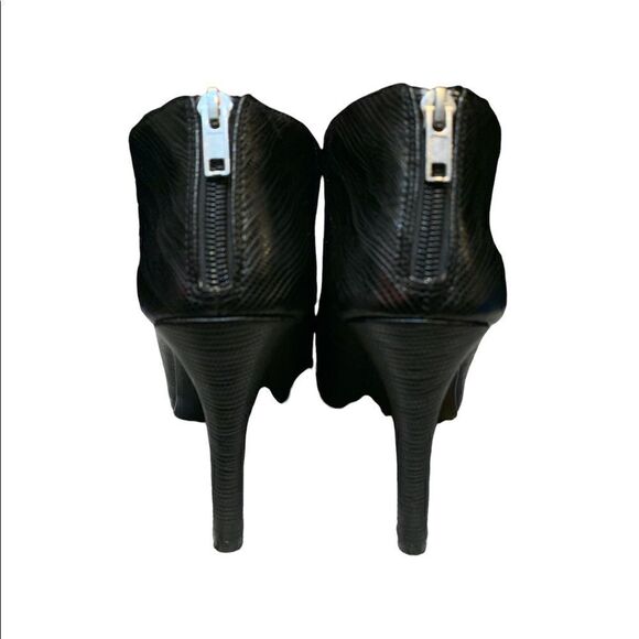 Ann Marino Vegan Peep Toe Ankle Boots - Picture 3 of 12